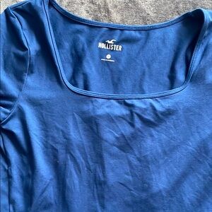 Hollister Blue Scoop Neck Top